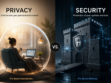 Infographic depicting privacy vs security